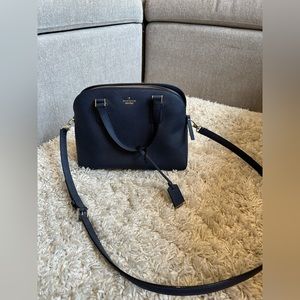 Kate Spade Dome Satchel Purse Navy